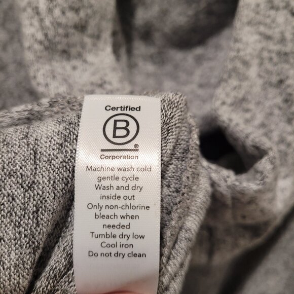 ATHLETA harmony wrap light grey heather hooded cardigan duster sz m medium - Picture 8 of 8